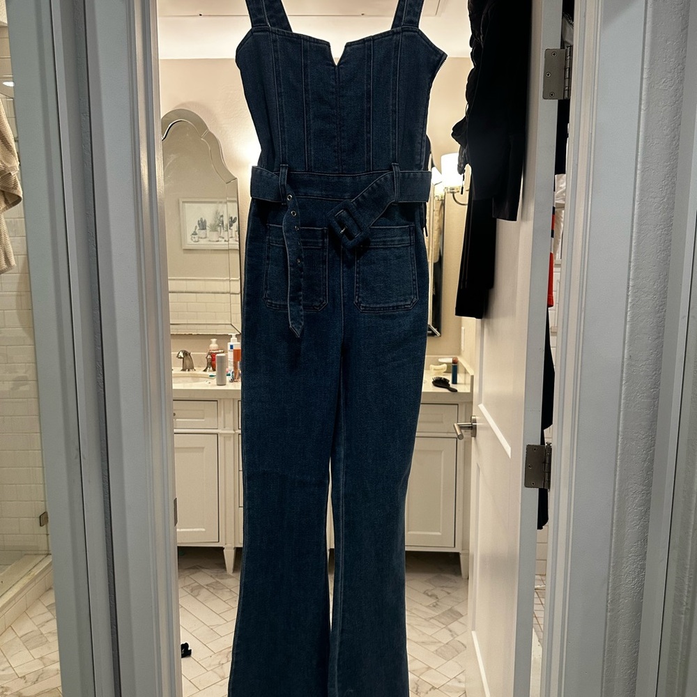 Show Me Your MuMu Blue Denim Overalls